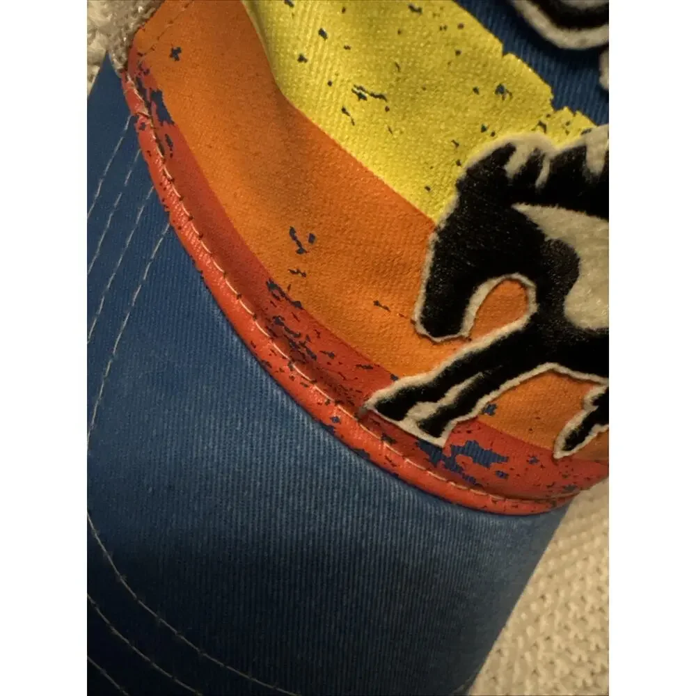 Ford BRONCO Patch Blue Sunset Stripe Mesh Snapback Official Hat Cap Trucker